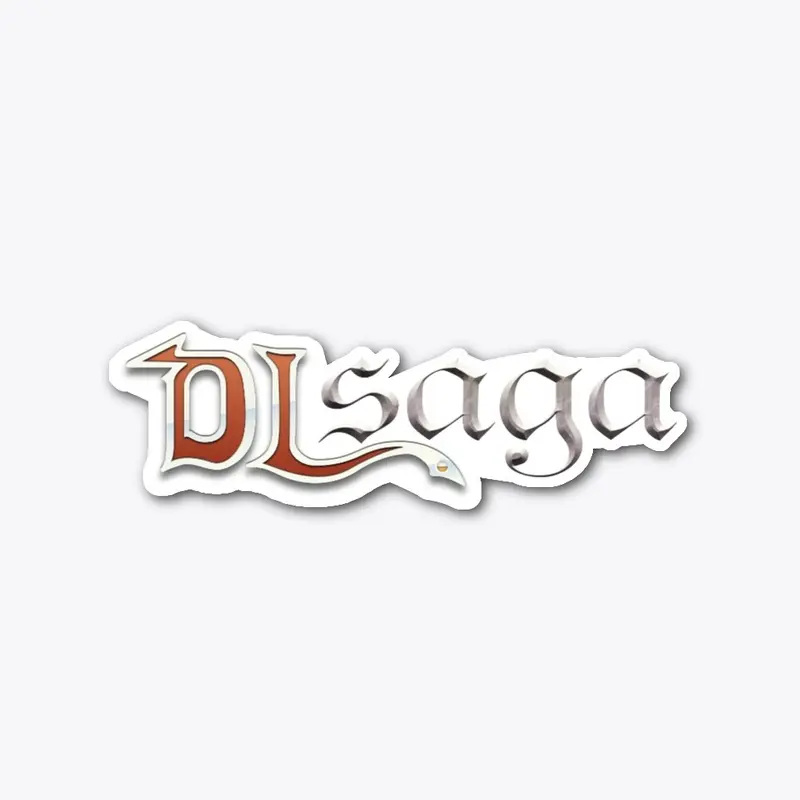 Horizontal DLSaga Logo'd Merch