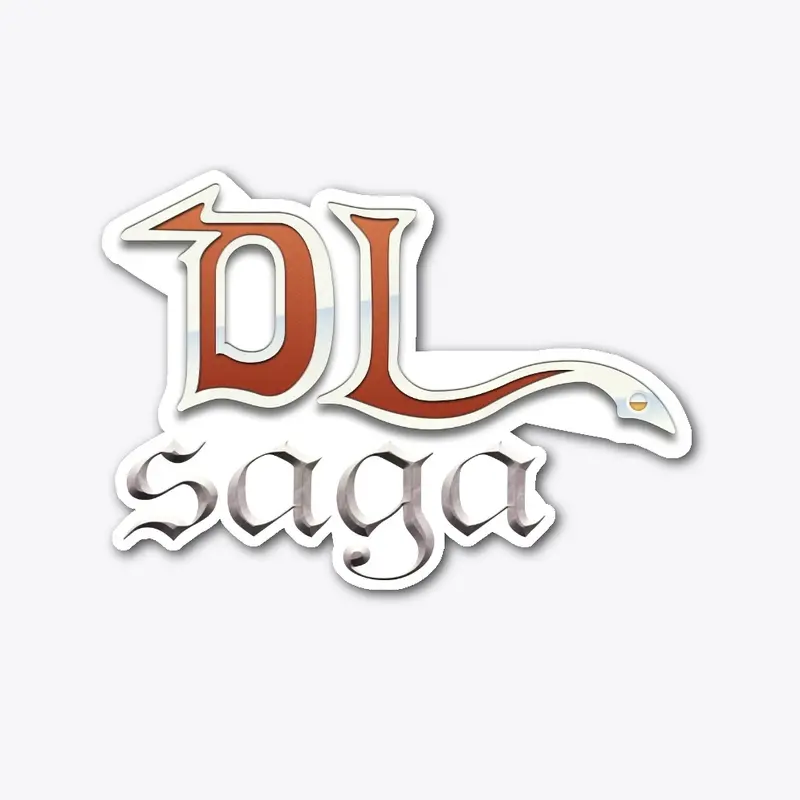 Stacked DLSaga Logo'd Merch