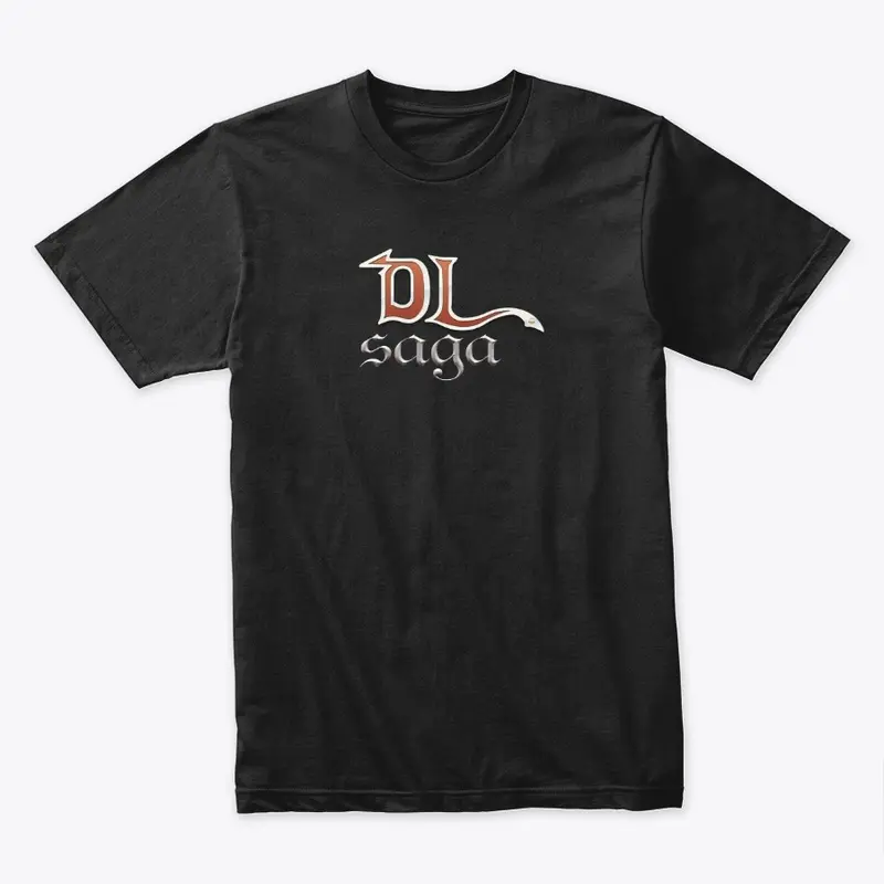 Stacked DLSaga Logo'd Merch